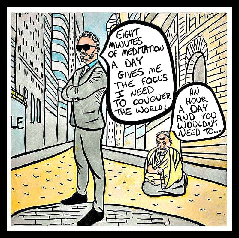 8min vs 1hr meditation